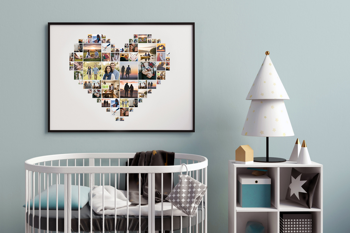 Heart Shape Collage in 1 Minute